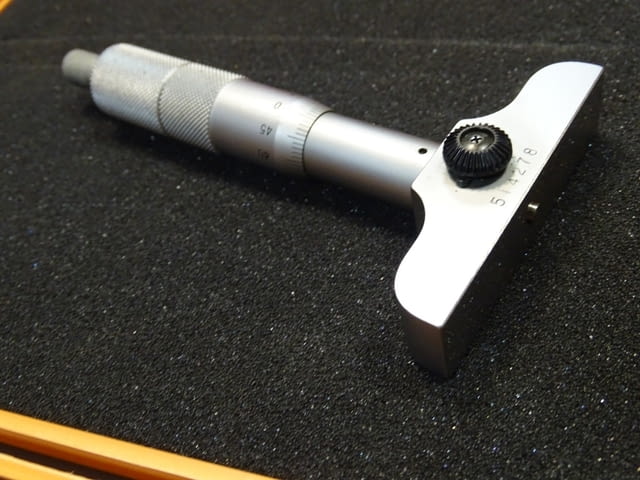 Микрометър дълбокомер Mitutoyo 129-111, 129-112, 0-100mm, 0-150mm - снимка 3