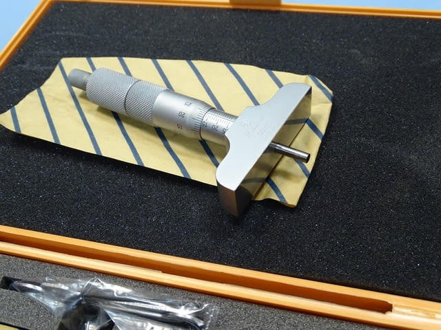 Микрометър дълбокомер Mitutoyo 129-111, 129-112, 0-100mm, 0-150mm - снимка 7