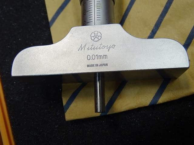 Микрометър дълбокомер Mitutoyo 129-111, 129-112, 0-100mm, 0-150mm - снимка 8