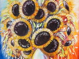 Картина слънчогледи с маслени бои, Картини със слънчогледи – от Даниела Стойкова