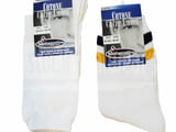 2 чифта Santagostino 40-41, 42-43, 44-45 италиански бели мъжки чорапи от памук чорапи за спорт
