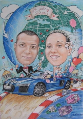 Рисувам карикатура за подарък за сватба - град София | Сватби - снимка 5