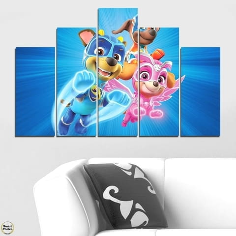 Декоративно пано - картина за стена от 5 части - Пес патрул - PAW Patrol. HD-5040 - снимка 2