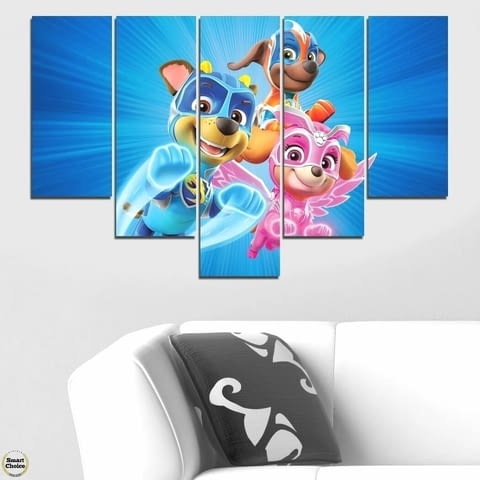 Декоративно пано - картина за стена от 5 части - Пес патрул - PAW Patrol. HD-5040 - снимка 3