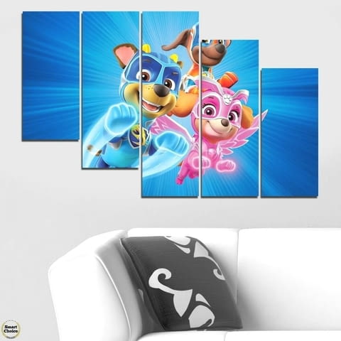 Декоративно пано - картина за стена от 5 части - Пес патрул - PAW Patrol. HD-5040 - снимка 4