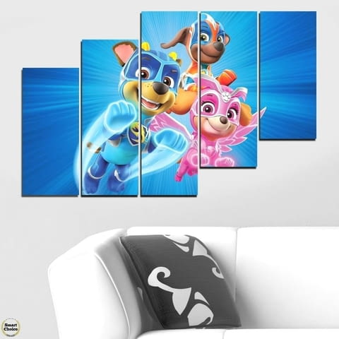 Декоративно пано - картина за стена от 5 части - Пес патрул - PAW Patrol. HD-5040 - снимка 5