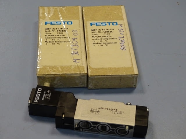 Пневматичен разпределител FESTO MOFH-3-1/8, FESTO MEH 3/2-1/8-P-B - снимка 9