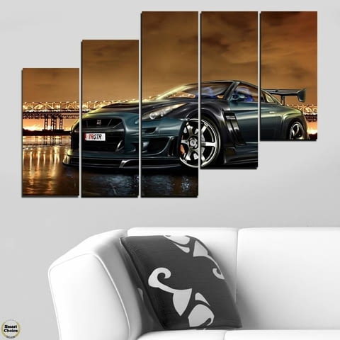 Декоративно пано - картина за стена от 5 части - Nissan Skyline GT-R - HD-5034 - снимка 4
