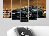 Декоративно пано - картина за стена от 5 части - Nissan Skyline GT-R - HD-5034