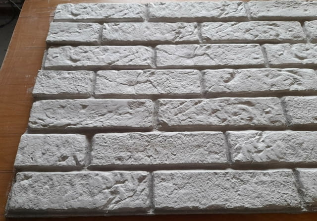 Облицовки - декоративни гипсови тухлички на панели с фабрична фуга. - снимка 3