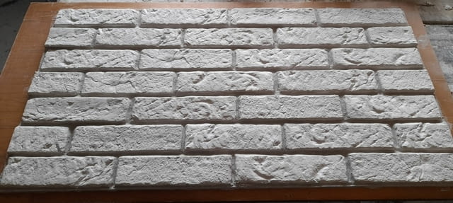 Облицовки - декоративни гипсови тухлички на панели с фабрична фуга. - снимка 2