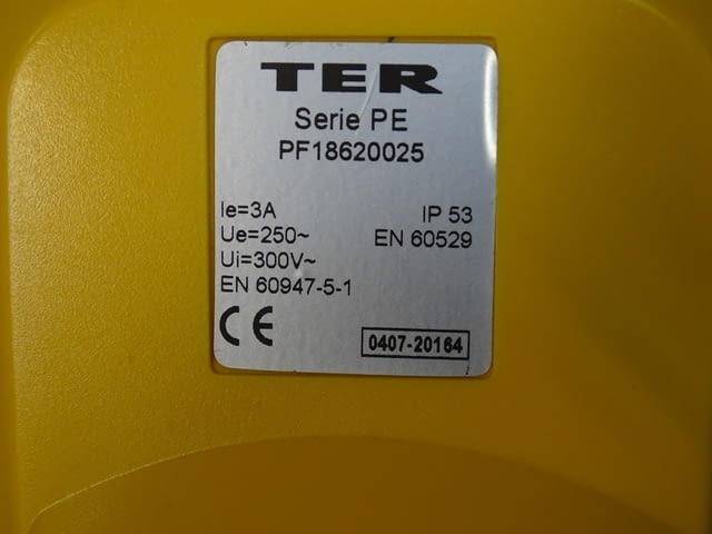 Изключвател крачен (педал) TER PE PF18620025 , 250V, 3A, град Пловдив | Промишлено Оборудване - снимка 2