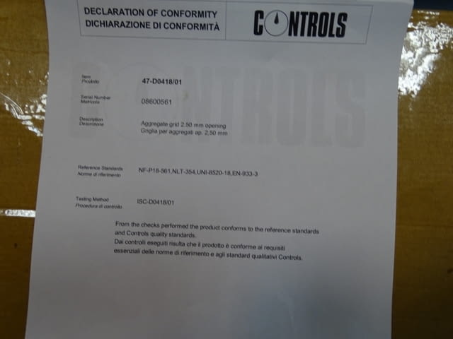 Лабораторни анализни сита CONTROLS MOD 47-D0418, град Пловдив | Промишлено Оборудване - снимка 6