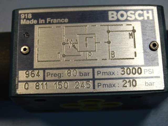 Хидравличен клапан Bosch 0 811 pressure reliel valve 210 bar, град Пловдив - снимка 4