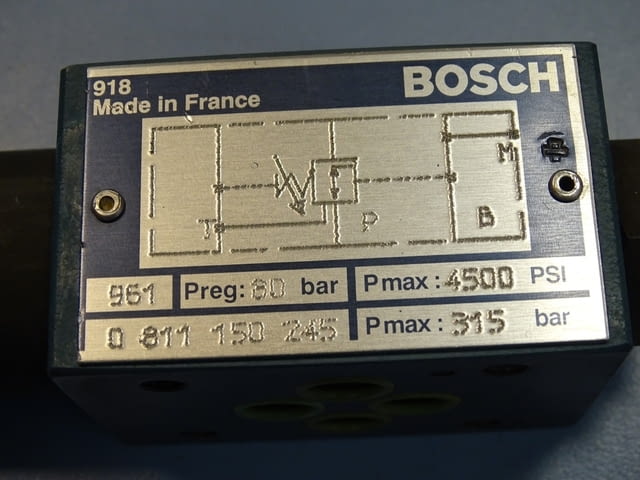 Хидравличен клапан Bosch 0 811 pressure reliel valve 210 bar, град Пловдив - снимка 7