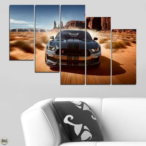 Декоративно пано - картина за стена от 5 части - Ford Mustang Shelby GT500. HD-5076 - снимка 4