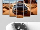 Декоративно пано - картина за стена от 5 части - Ford Mustang Shelby GT500. HD-5076