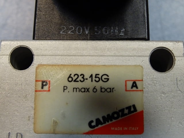 Пневматичен разпределител CAMOZZI 623-15G solenoid valve 220V 50Hz - снимка 3