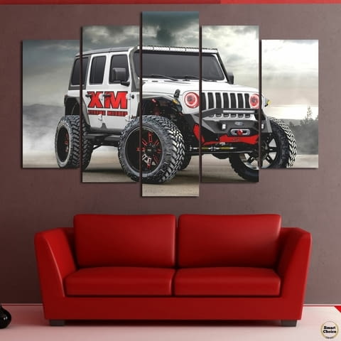 Декоративно пано - картина за стена от 5 части - Jeep Wrangler Rubicon. HD-5073 - снимка 1