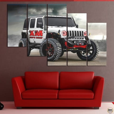 Декоративно пано - картина за стена от 5 части - Jeep Wrangler Rubicon. HD-5073 - снимка 3