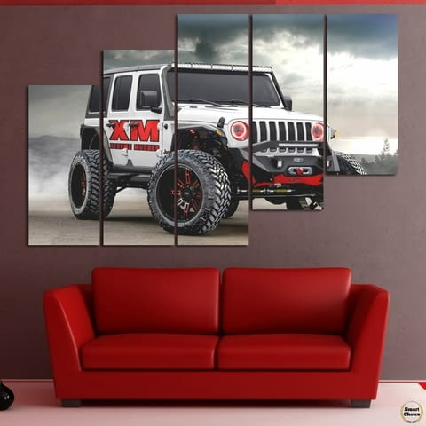 Декоративно пано - картина за стена от 5 части - Jeep Wrangler Rubicon. HD-5073 - снимка 4