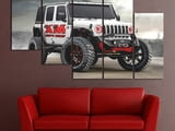 Декоративно пано - картина за стена от 5 части - Jeep Wrangler Rubicon. HD-5073