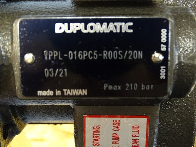 Хидравлична помпа DUPLOMATIC VPPL-016PC5-ROOS/20N, град Пловдив | Промишлено Оборудване - снимка 5