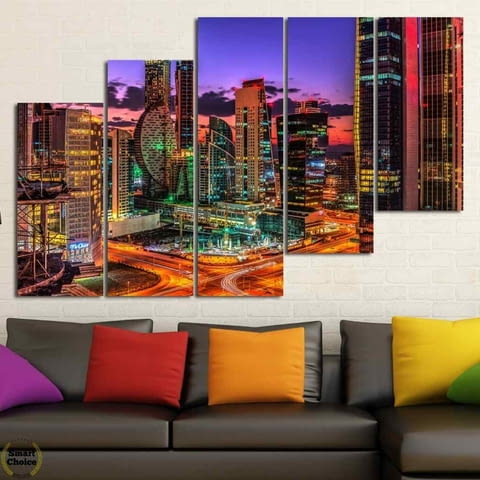 Декоративно пано за стена от 5 части - "Дубай - Бизнес център" - HD-978 - снимка 5