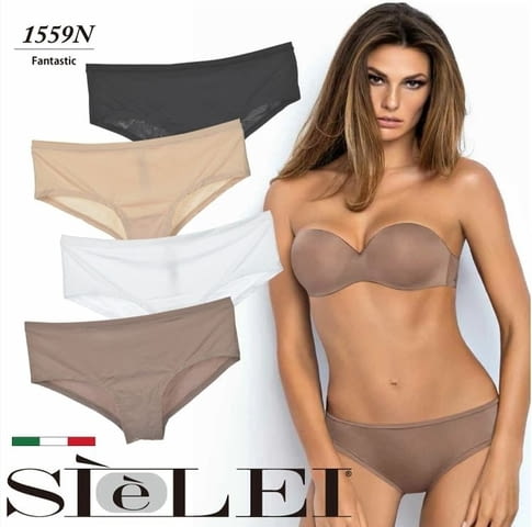 SieLei S, M, L, XL, 2XL черен, тъмнобежов, телесен, бял италиански сатениран боксер гладки боксерки Сиелей - снимка 1