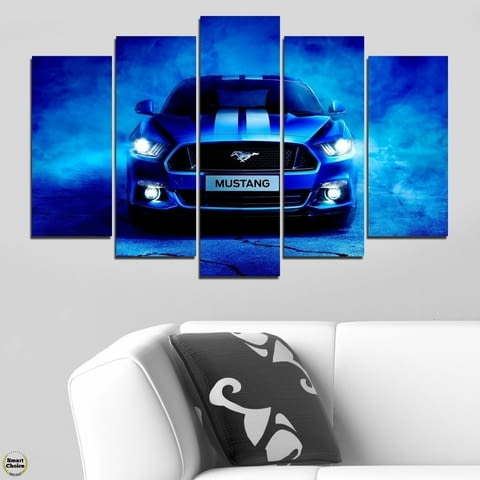 Декоративно пано - картина за стена от 5 части - Ford Mustang - face. HD-5074 - снимка 1