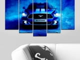 Декоративно пано - картина за стена от 5 части - Ford Mustang - face. HD-5074