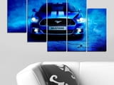 Декоративно пано - картина за стена от 5 части - Ford Mustang - face. HD-5074