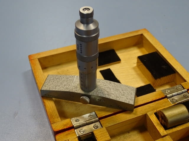 Дълбокомер микрометричен ГМ-100 , 0-100mm - град Пловдив | Инструменти - снимка 8