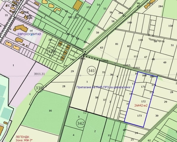 Парцел в Остромила 4407 м2, За жил.строителство - град Пловдив | Парцели / Земя - снимка 7
