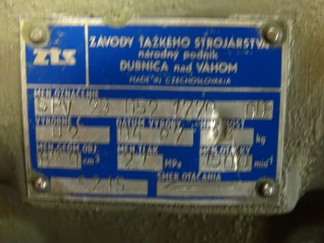 Хидравлична помпа аксиално-бутална ZTS SPV 23 052 1770 00, град Пловдив | Промишлено Оборудване - снимка 5