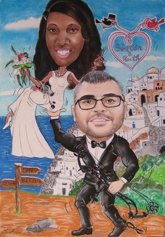 Рисувам карикатури за сватбен подарък - град София | Сватби - снимка 4