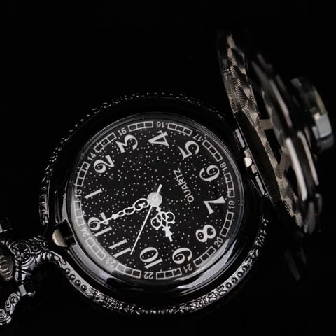 Нов Джобен часовник черен с компас бели цифри числа хубав, city of Radomir - снимка 3