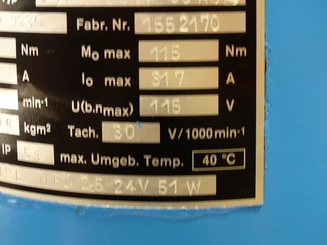 Серво мотор Stromag FGP231/014-30A0 Permanent-Magnet-GS-Servomotor - снимка 11