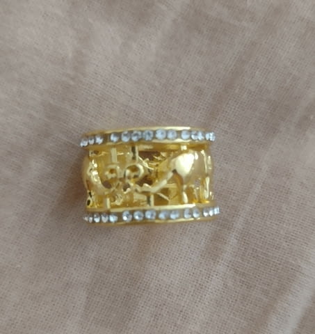 Пръстен-халка с рубин Злато, Unisex, Pyбин - град Монтана | Пръстени - снимка 1