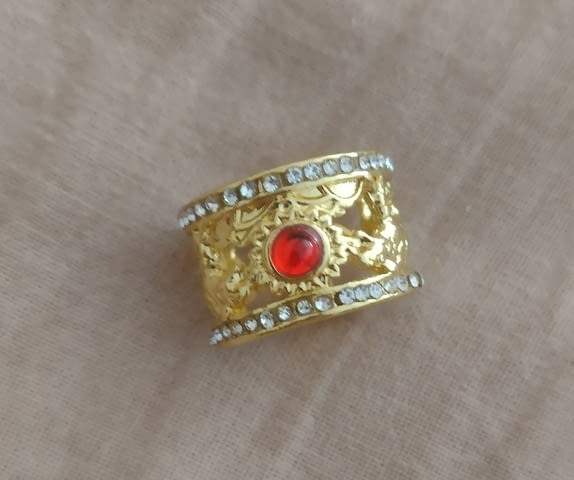 Пръстен-халка с рубин Злато, Unisex, Pyбин - град Монтана | Пръстени - снимка 2