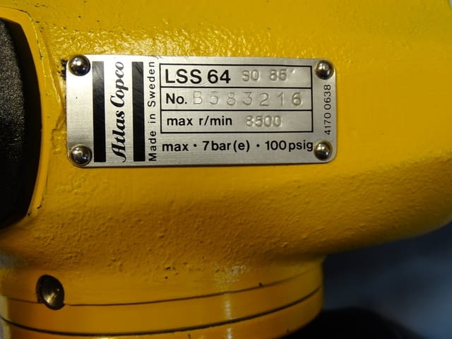 Пневматичен шлайф Atlas Copco LSS64 SO 85 vertical grinder, град Пловдив | Машини / Съоръжения - снимка 3