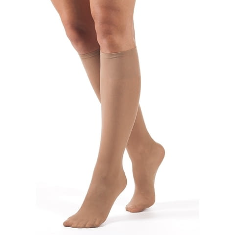 Bellissima черни, бежови италиански гладки стягащи три четвърти чорапи 3-4ти оформящи чорапи Белисима - снимка 1