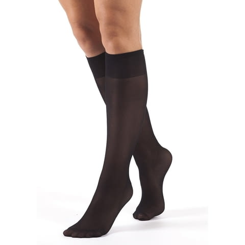 Bellissima черни, бежови италиански гладки стягащи три четвърти чорапи 3-4ти оформящи чорапи Белисима - снимка 2