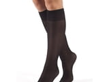 Bellissima черни, бежови италиански гладки стягащи три четвърти чорапи 3-4ти оформящи чорапи Белисима