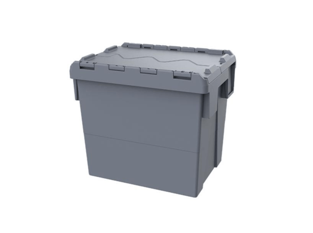Пластмасова кутия с капак за транспортиране и съхранение SPKM 4336 - снимка 1