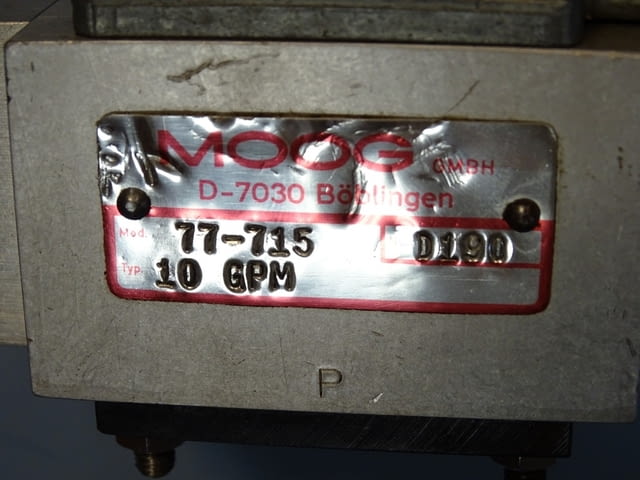Серво клапан MOOG 10 GPM flow control servo valve 2-stage 210Bar - снимка 5