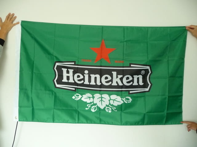 Heineken знаме Хайнекен бира реклама бар пиво халби чаши, град Радомир | Други - снимка 1