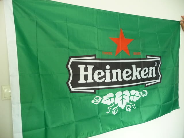 Heineken знаме Хайнекен бира реклама бар пиво халби чаши, град Радомир | Други - снимка 3