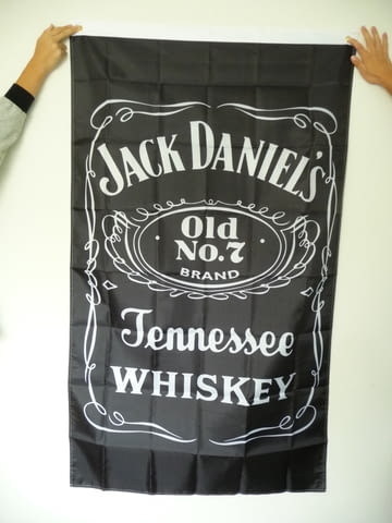 Jack Daniel's знаме флаг Джак Даниелс уиски реклама бар чаша, град Радомир - снимка 1