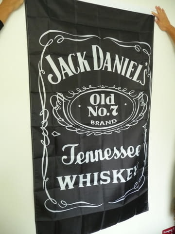 Jack Daniel's знаме флаг Джак Даниелс уиски реклама бар чаша, city of Radomir - снимка 2